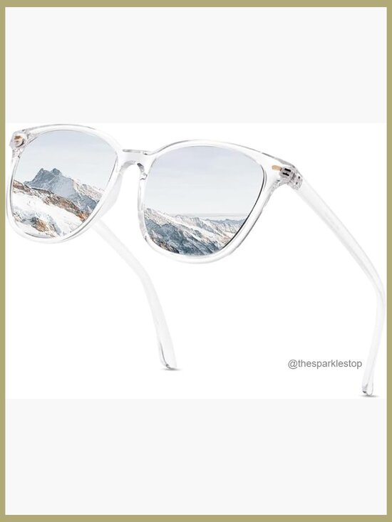 Polarized Square Mirrored Sunglasses with UV Protection main image 6